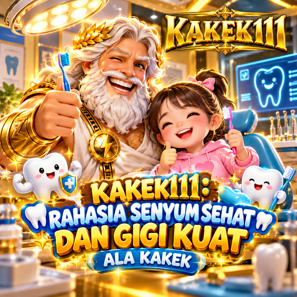 KAKEK111 >> Rahasia Senyum Sehat dan Gigi Kuat Ala Kakek buatkan